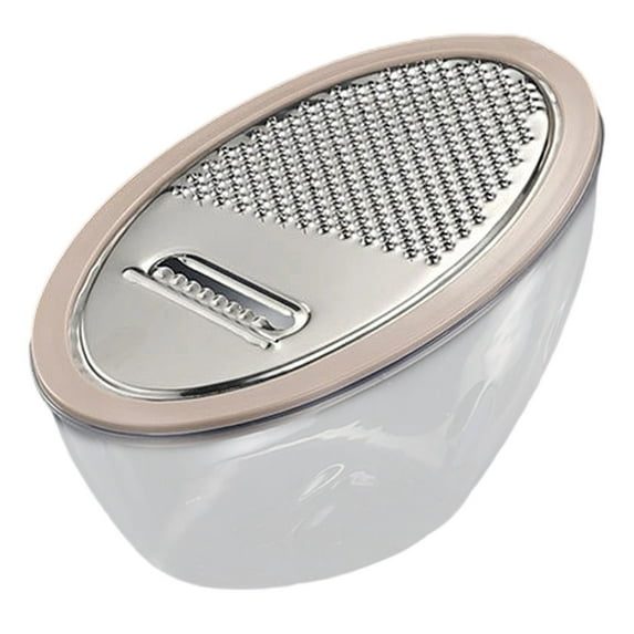 Cheese Grater With Containe,Vegetable Slicer,Stainless Steel Graters,Multi Purpose Graters For Kitchen,Stainless Steel Cheese Shredder,Potato Slicer,Cheese Shredder,Kitchen Gadgets,(F,4.13x7.67 in)