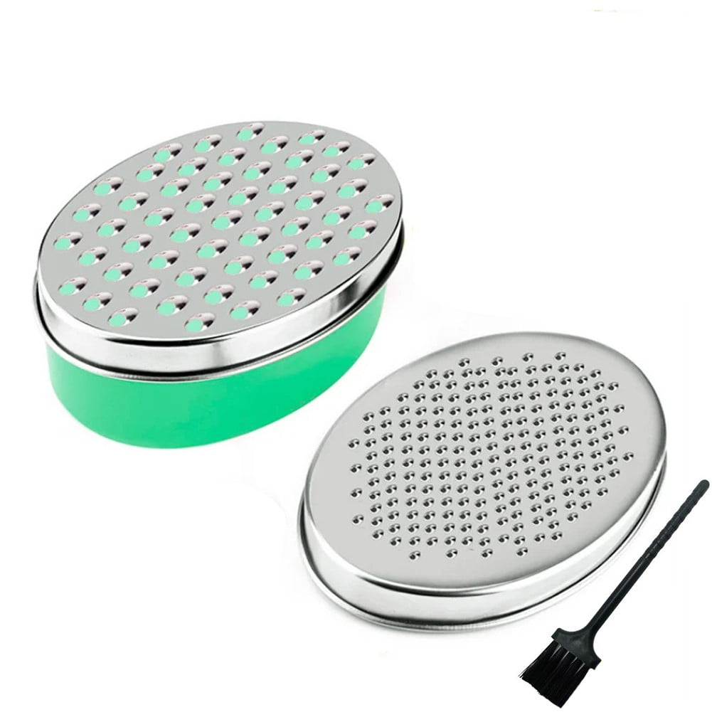 Cheese Grater with Container for Kitchen with 2 Sizes Lid, Grater Lemon