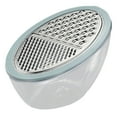 thumbnail image 1 of Cheese Grater with Container, Vegetable Slicer, Multi Purpose Graters for Kitchen, Box Grater, Stainless Steel Cheese Shredder, Potato Slicer, Cheese Shredder, 1Pc, Easy to Clean(Clear,7.6x4.1x4.7"), 1 of 9