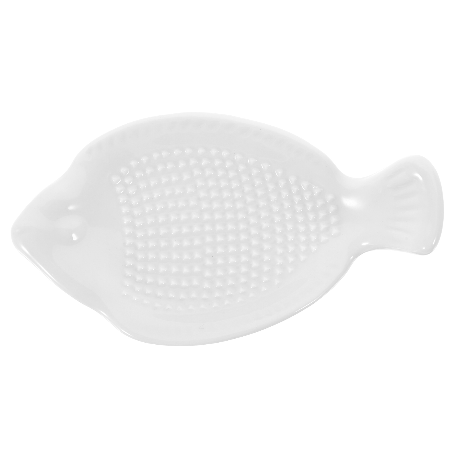 Cheese Grater Garlic Grating Plate Ceramic Ginger Grinder White