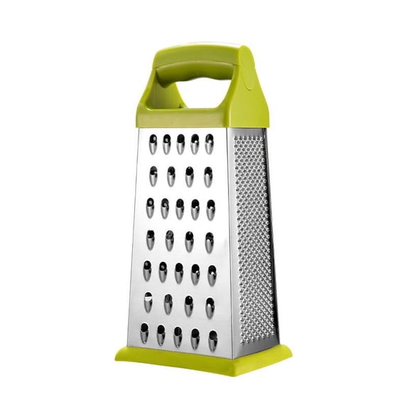 Cheese Grater Kitchen Tool - Stainless Steel, Four-Surface Design, Compact Handheld Grater for Garlic Nutmeg Chocolate, Dishwasher Safe, Easy Storage