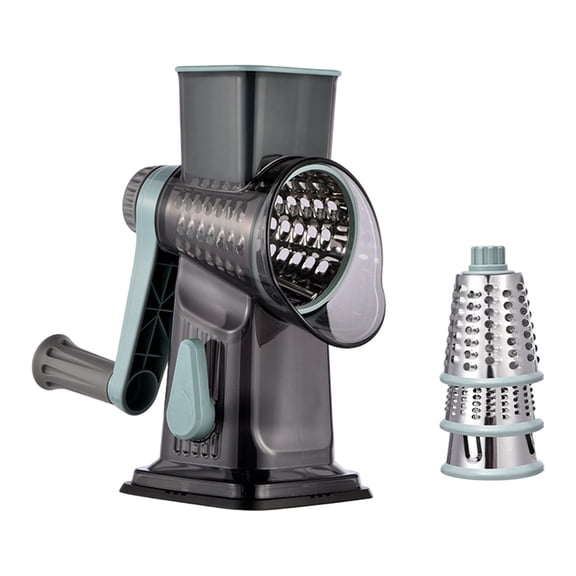 Cheese Grater Manual Vegetable Slicer With Handle Safer Kitchen With Suction Base For Cheese Potatoes & – Easy To Clean Grating compatible with Machine Palmetto Housewares Potato Grinder Pickle
