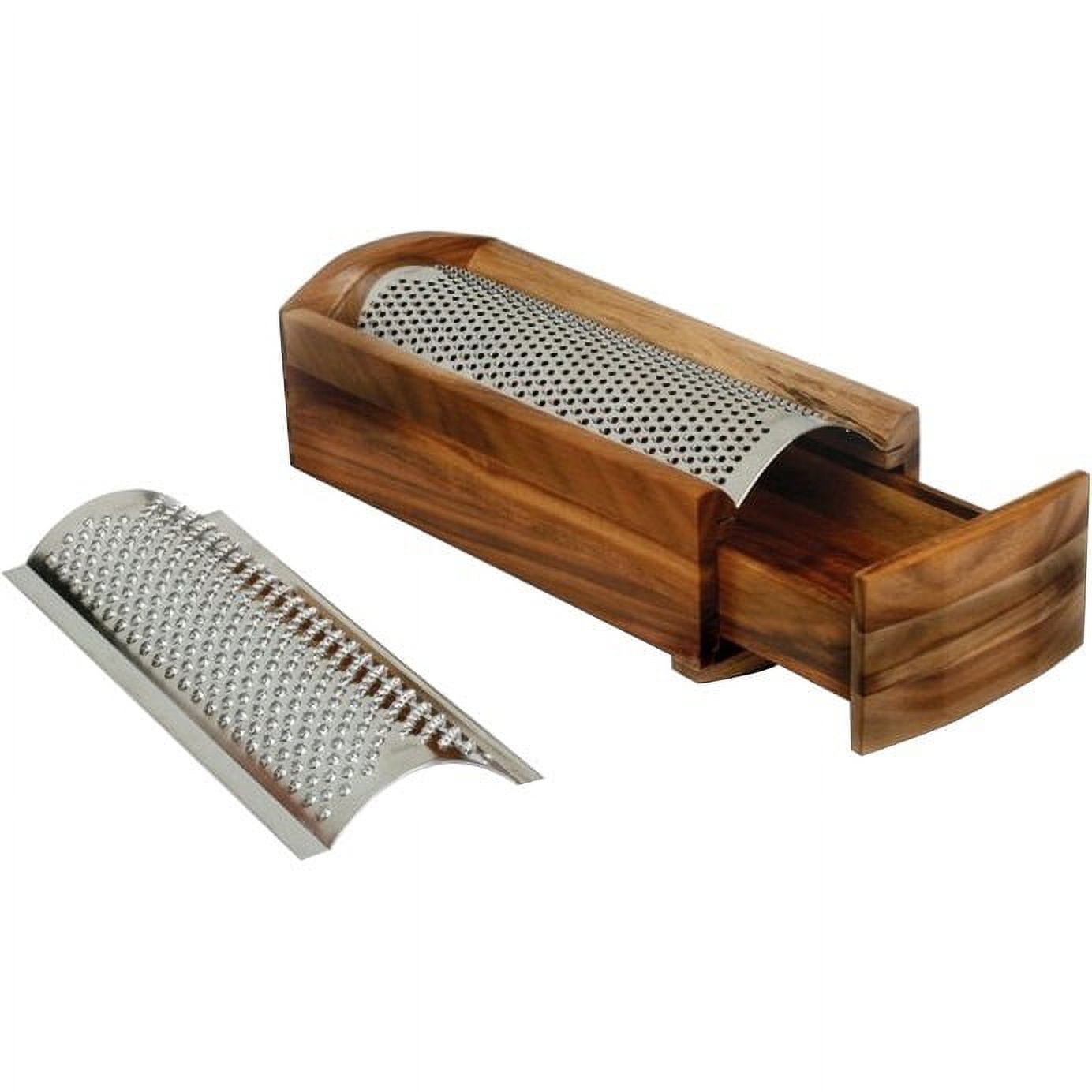 Stainless steel cheese grater, acacia wood cheese grater box, cheese  eraser, shredder, kitchen tool - AliExpress