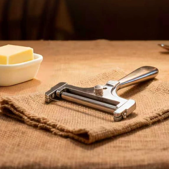 Cheese Grater Slicer, Aluminum Alloy, Adjustable Thickness, Rust-resistant Design, Ergonomic Handle, Easy-clean Kitchen Tool, Topliu