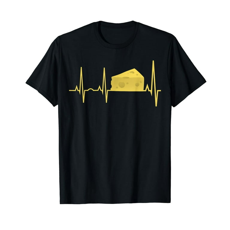 Cheese Heartbeat Shirt - Funny Cheese Lover Gift Tee Cheese Heartbeat Shirt - Funny Cheese Lover Gift Tee