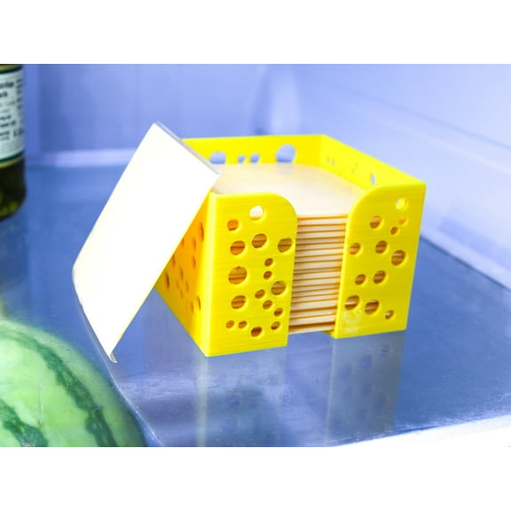 Cheese Holder Tray for Square Singles Slices