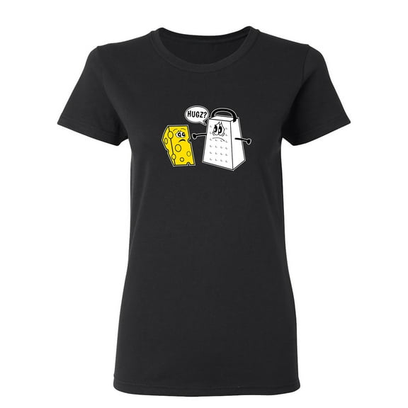 Cheese Hugz Sarcastic Novelty Gift Idea Adult Humor Funny Women's Casual Tees