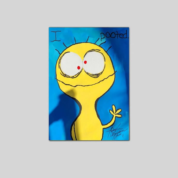 Pooted Cheese 'I Pooted' Painting - Foster's Home for Imaginary Friends Fan ...