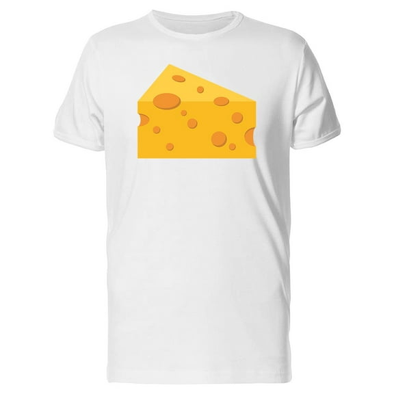 Cheese In Flat Style T-Shirt Men -Image by Shutterstock, Male Large