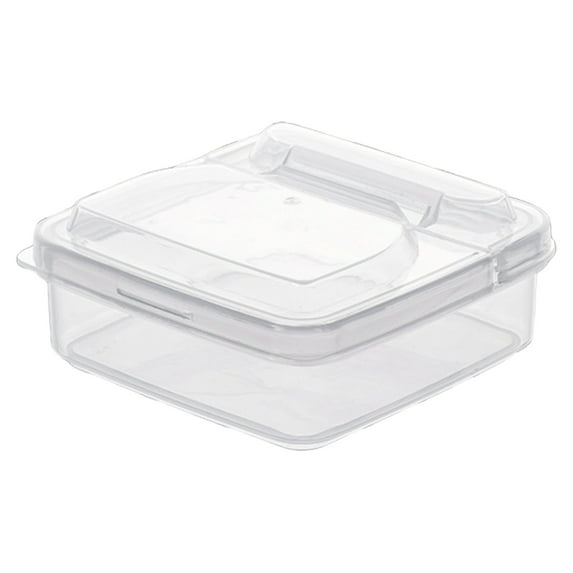 Cheese Keeper | Storage Container for Fridge | Food Box with Lid | Sliced Cheese Organizer for Fridge Vegetables, 1Pcs (Clear)