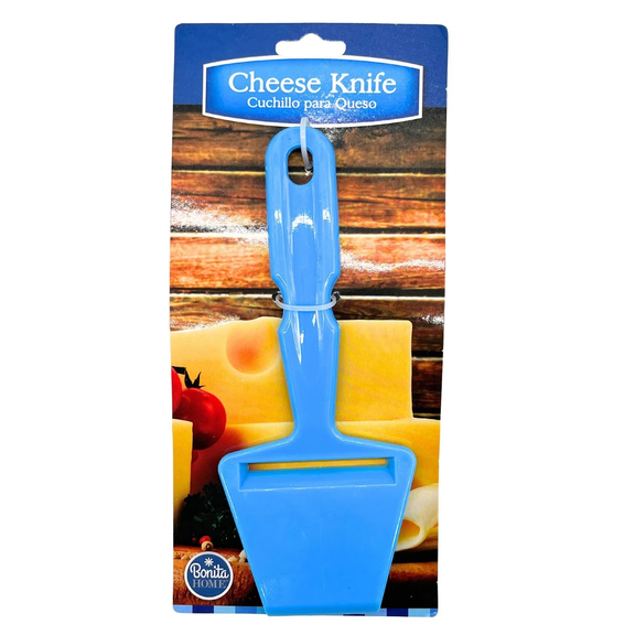 Cheese Knife, Ergonomic Handle, Sturdy Blade for Effortless Slicing of Soft, Semi Hard Cheeses, Perfect for Entertaining, Everyday Use, Stylish Kitchen Tool for Cheese Lovers, Blue