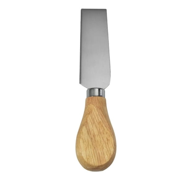 Cheese Knife Set with Wood Handle, Cheese Slicer and Spreader for Charcuterie Board, Cheese Serving Utensils for Parties Silver2