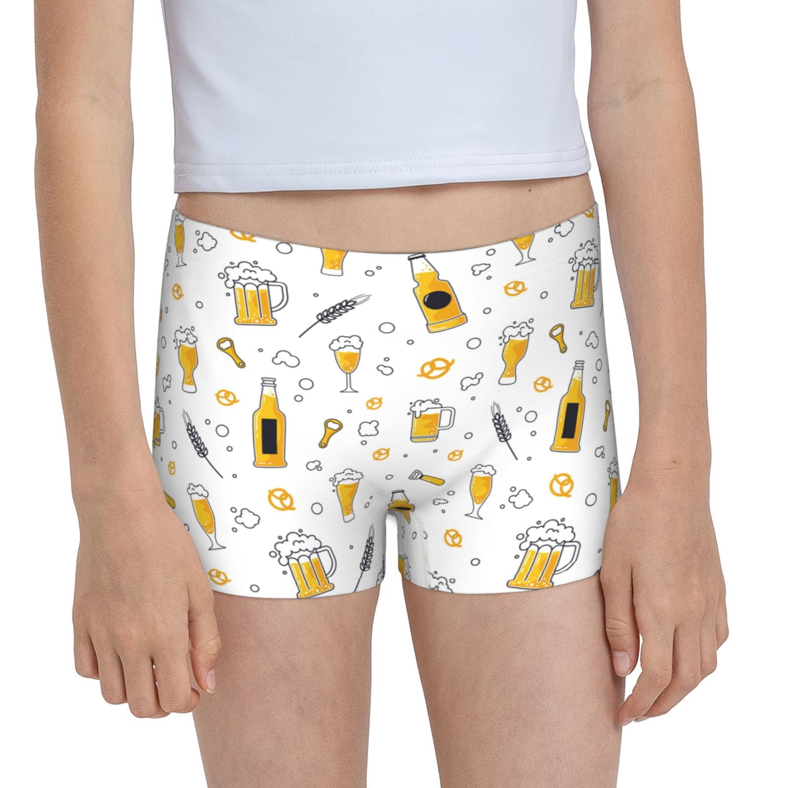 Easygdp Beer Girls Hipster Cotton Underwear Little Girls' Underwear