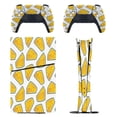 thumbnail image 1 of Cheese Pattern On White Background PS5/PS5 Pro/PS5 Slim Digital Disc Skin Sticker For Console And Controller Skins, 1 of 7