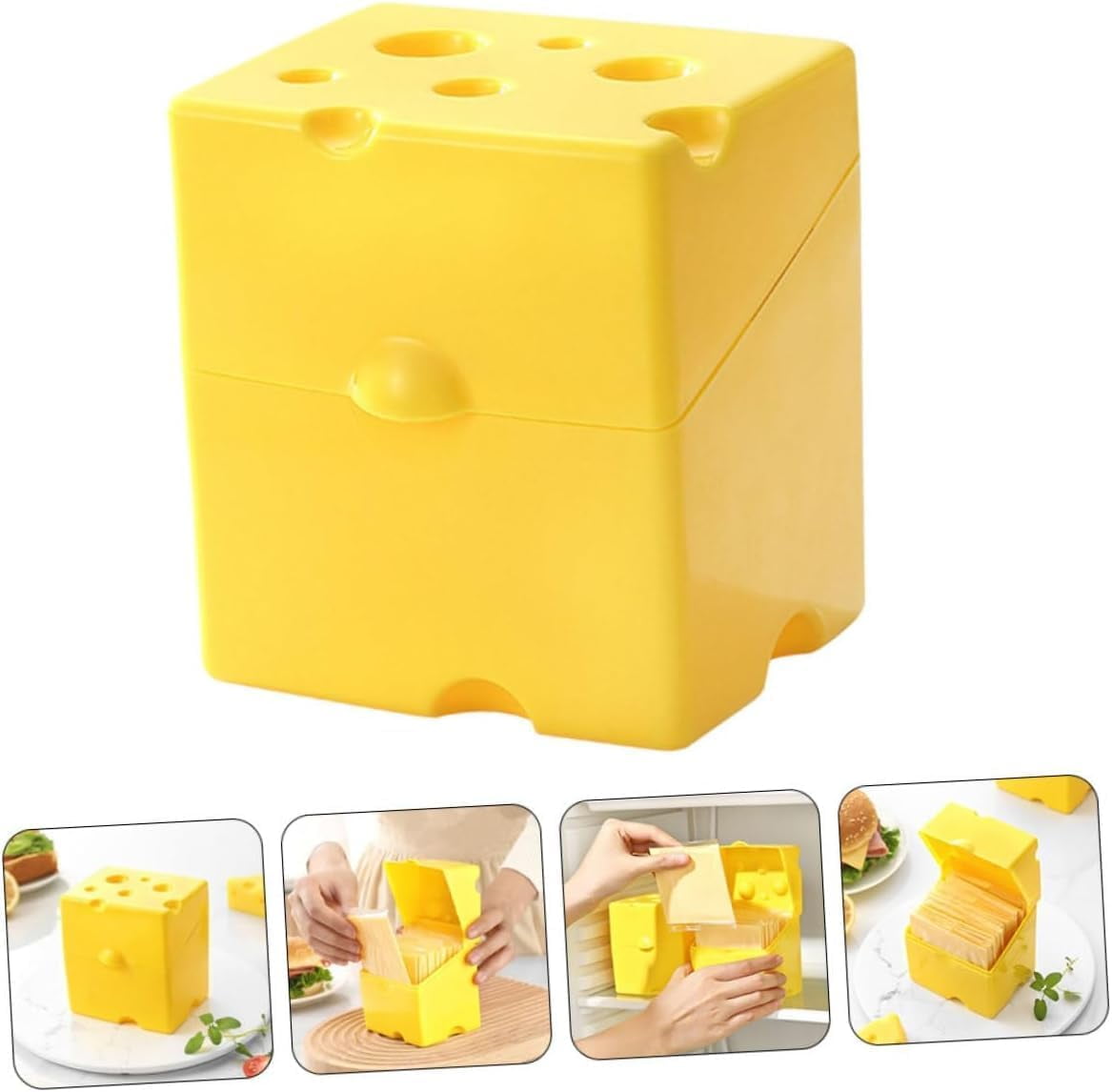 Cheese Refrigerator Storage Container, Refrigerator Bacon Fridge Snack