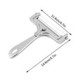 thumbnail image 1 of Cheese Slicer Adjustable Thickness Stainless Steel Wire Cutter Block Cheese Grater Kitchen Tool for Hard Cheese​​, 1 of 7