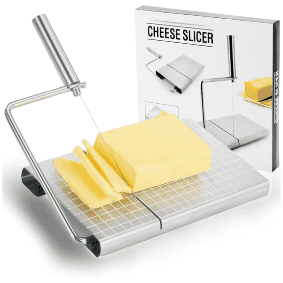 Juxing-shop Cheese Slicer Heavy Duty Adjustable with Board