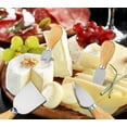 thumbnail image 1 of Cheese Slicer Set Basdi Stainless Steel Cheese Set - Slicer & Spreader with Rubber Wood Handle, Rust-Proof & Ergonomic, Charcuterie Board Essential for Home Entertaining & Gourmet Cooking, 1 of 6