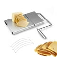 thumbnail image 1 of Cheese-Slicers with Wire, Cheese Slicer Stainless Steel with Cheese Cutters Accurate Size Scale,Wire Cheese Slicer for Soft Cheese Butter,Cheese Cutter Wire Cheese Slicer, 1 of 9