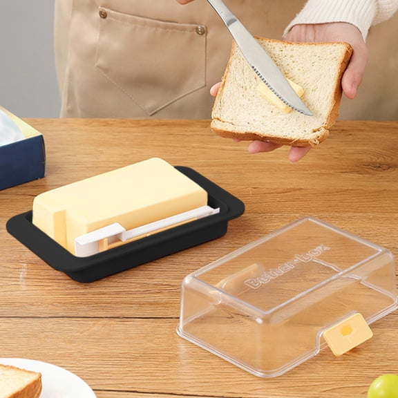 Cheese Slicing Storage Box Divider Plastic Food Container With Lid Organizer,Multi Compartment Refrigerator Storage Case Food Fresh Keeping Separation Design Kitchen Meal Prep Snack Storage Solution