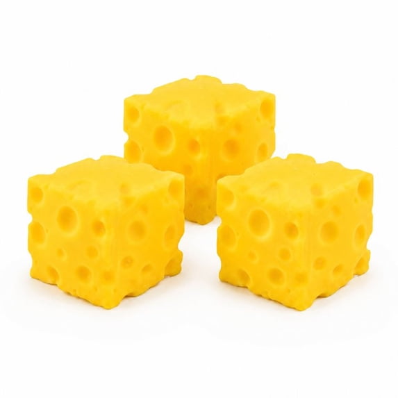 Cheese Squish Toy Stress Relief Fidget Slow Rising Sensory Squeeze Cube Desk Decor Anxiety Relief Novelty Gift Party Favor Relaxation Toy,3PCS