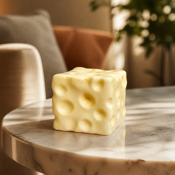 Cheese Squishy Cube Squishy Soft Squeezy Sensory Fidget for Relaxation Anxiety Relief, 2.36 Inch