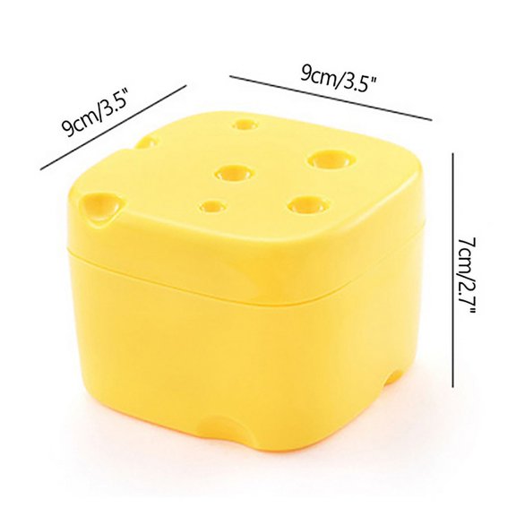 Cheese Storage Container Kitchen Accessories Plastic Cheese Shaped Refrigerator Slice Cheese Storage Box Kitchen Gadgets