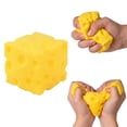 thumbnail image 1 of Cheese Stress Ball Soft Fidget Hand Relief Squeeze Gift Squish Office Fun Anti-Anxiety Therapy Relaxation Portable Decor Activity Desk Gadget Entertainment Calming, 1 of 9