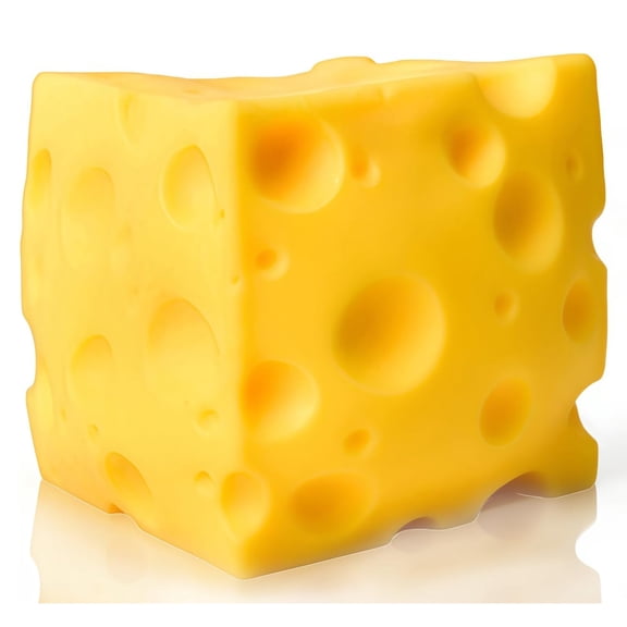 Cheese Stress Relief Soft Novelty Toy, Squeeze Squeeze Cheese Block, Unbreakable Cheese Figurine Simulation Cheeses Food Squeeze Toy, 1.6 Inch Squeeze Cheeses Stress Ball