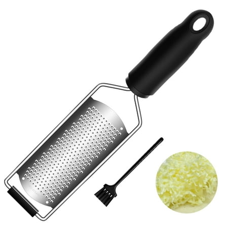 Cheese Grater, 1 Packs Stainless Steel Lemon Zester Grater with Silicone Handle for Cheese, Chocolate, Spices, Perfect Kitchen Gadgets