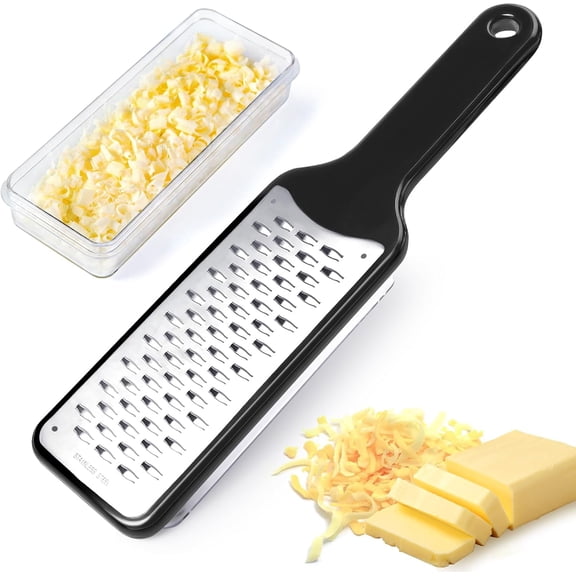 Cheese Zester Ribbon Blade for Hard Cheese, Apple, Carrot, Zucchini and Chocolate, Stainless Steel Kitchen Tool Zester