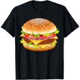 thumbnail image 1 of Cheeseburger Hamburger Burger Funny Food Halloween Costume T-Shirt, 1 of 3