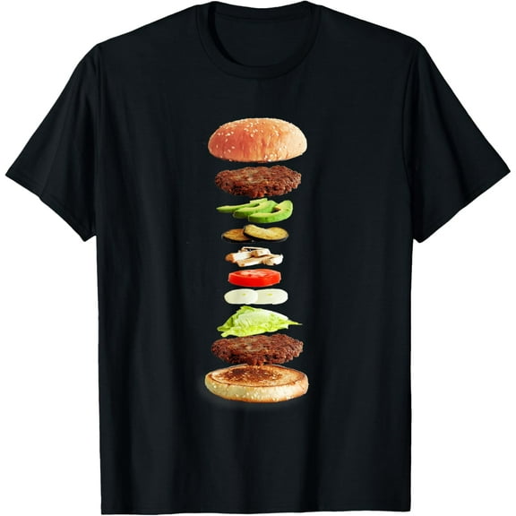 Cheeseburger Hamburger National Burger Day T-Shirt100% cotton short-sleeved shirt for both men and women