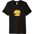 thumbnail image 1 of Cheeseburger Premium T-Shirt men and women can wear, black, white, gifts, 1 of 4
