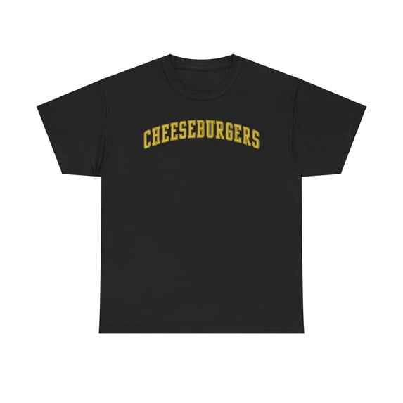 Cheeseburger Shirt Gifts Tshirt Crew Neck Short Sleeve