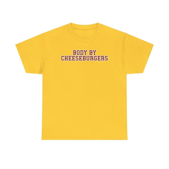 Cheeseburger Shirt Gifts Tshirt Crew Neck Short Sleeve
