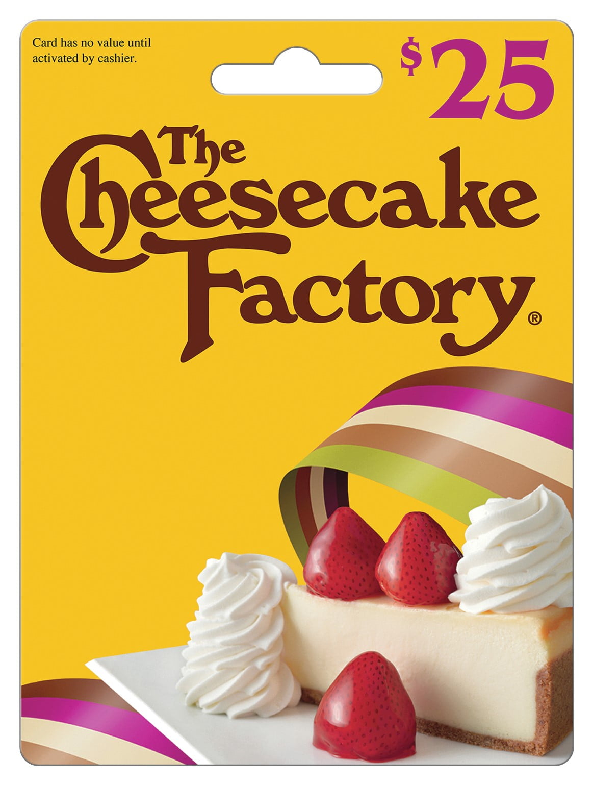 THE CHEESECAKE FACTORY Cheesecake Factory $25 Gift Card