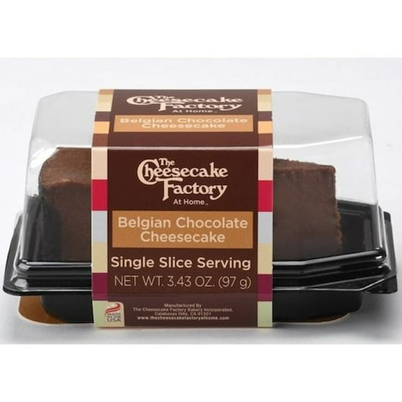Cheesecake Factory At Home Single Slice Belgian Chocolate Cheesecake, 3.43 Ounce -- 12 per case.