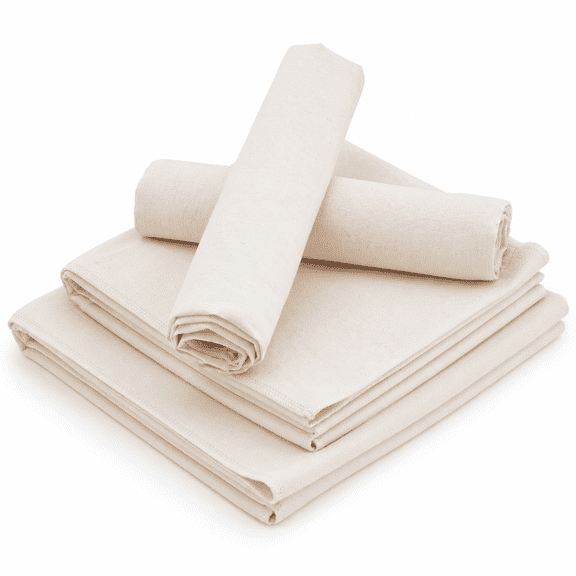 Cheesecloth Set, High Density Pure Cotton Muslin, 3 Sizes 40/60/80cm, 6 Pack Unbleached Cloth for Cheese Nut Milk Straining