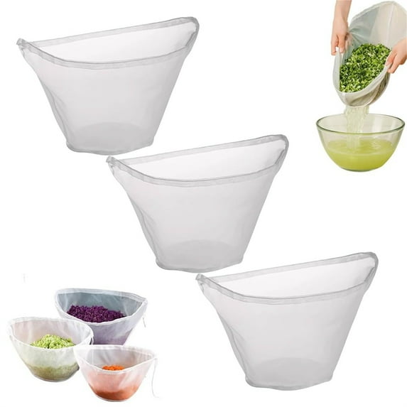 Cheesecloth Straining Bag, Reusable Nut Milk Filter Bag, Straining Bags For Cooking Baking Juicing Cheese Making, Reusable Strainer For Nut Milk Vegetable Fillings Cheese