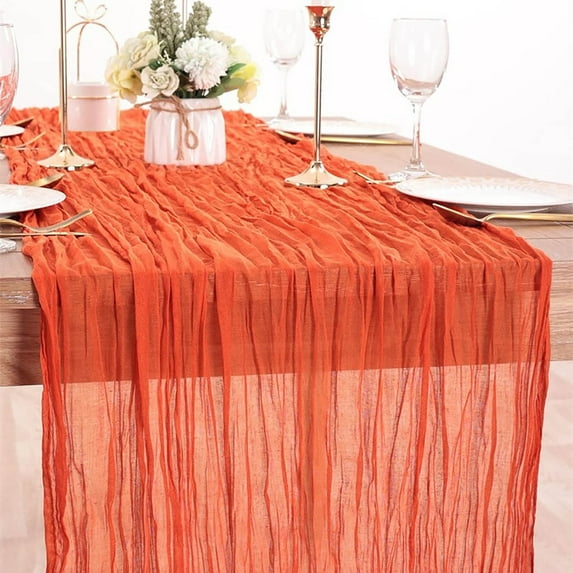 Cheesecloth Table Runner, 3 x 6FT Long Boho Gauze Cheese Cloth Table Runners, Cheese Cloth Centerpiece Decoration for Wedding Party Birthday Christmas Holiday Decor
