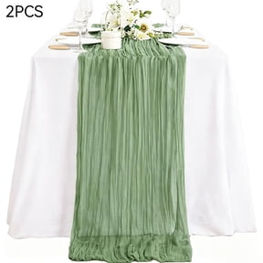 Cheesecloth Table Runner,35 x 157 Inch Boho Gauze Sheer Table Runners Rustic Cheese Cloth Long Romantic Table Runners for Wedding Baby Shower Bridal Shower Easter Holiday Birthday Home Decor
