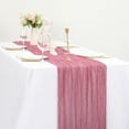 thumbnail image 1 of Cheesecloth Table Runner 6FT Long Boho Gauze Table Runner Rustic Sheer Runner for Wedding Bridal Baby Shower Birthday Party Table Decor Thanksgiving Christmas Decorations, 1 of 3