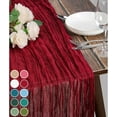 thumbnail image 1 of Cheesecloth Table Runner Boho Gauze Cheese Cloth Table Runner Rustic Sheer Runner for Wedding Bridal Baby Shower Birthday Party Cake Table Decoration, 9.8FT Long, 1 of 7