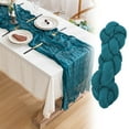 thumbnail image 1 of Cheesecloth Table Runner Boho Gauze Crinkle Fabric Table Decor for Wedding Bridal Shower Birthday Party Home Fireplace Shelf, 1 of 7