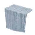 thumbnail image 1 of Cheesecloth Table Runner Boho Gauze Rustic Table Cloth Decor 35.43x70.86 Inch Dusty Pink Sheer Runner for Wedding Bridal Shower Birthday Party Farmhouse Decorations, 1 of 4