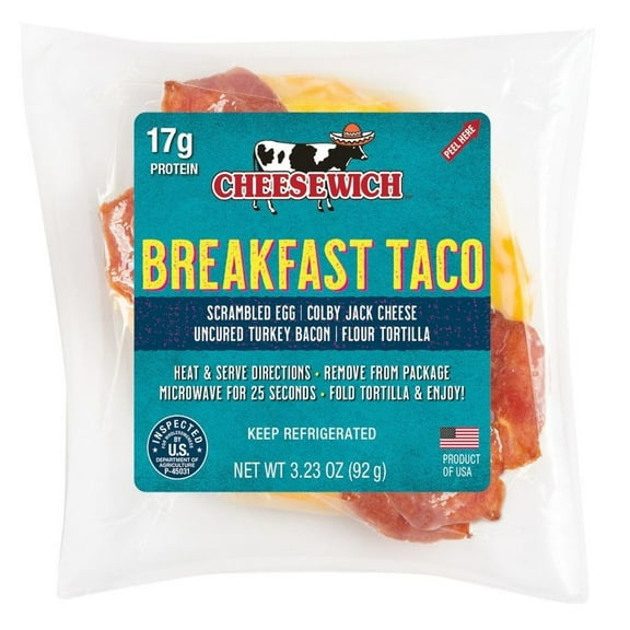Cheesewich Breakfast Taco -- 24 per case.