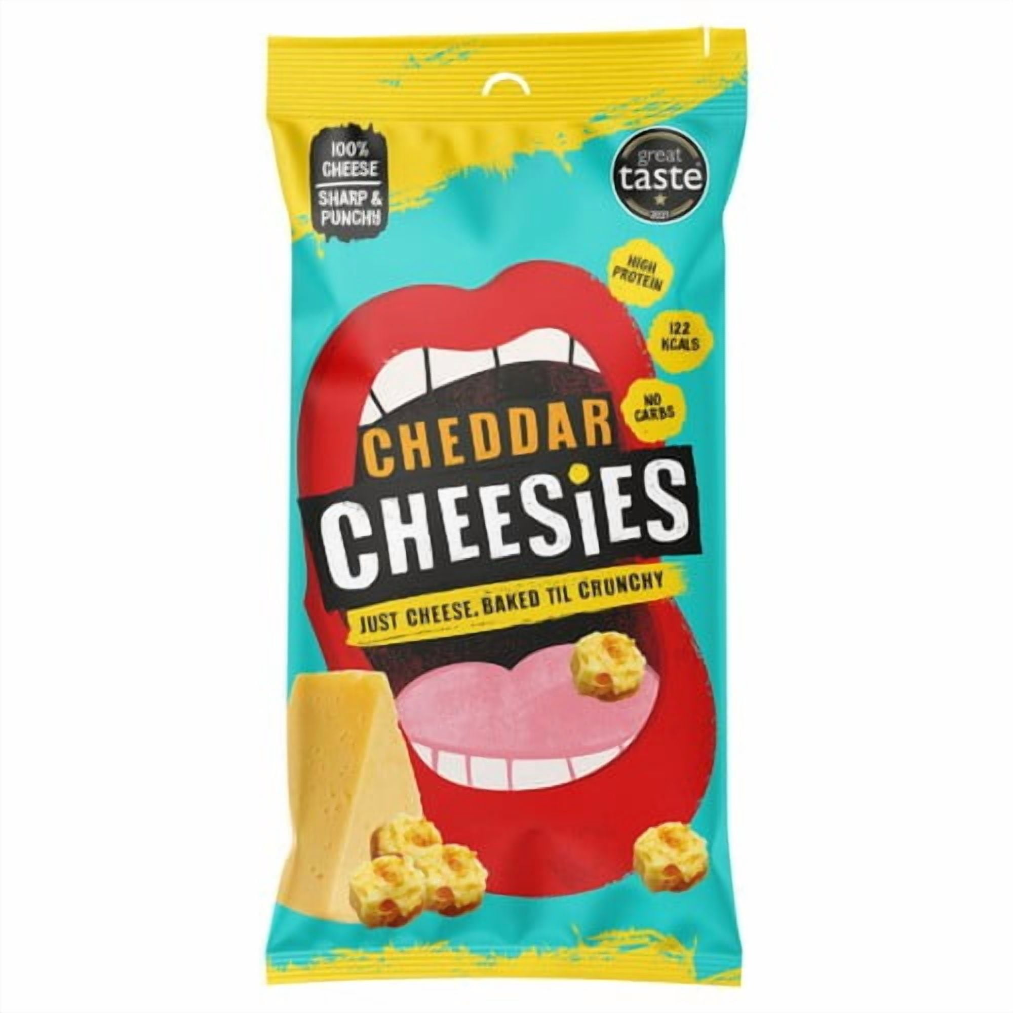 Cheesies Cheddar Crunchy Popped Cheese 20g, British Import (Pack of 6 ...