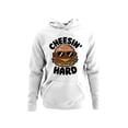 thumbnail image 1 of Cheesin' Hard Burger Fun Women's Hoodie, 1 of 3