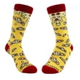 thumbnail image 1 of Cheesy Pizza Pattern Socks from the Sock Panda (Adult Small - Shoe Sizes 2-5), 1 of 6